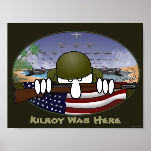 Wereldoorlog 2 Kilroy Poster 1 (Voorkant)