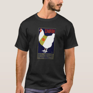 Wereldoorlog 2 Kip Ei Collectie Retro Vintage T-shirt