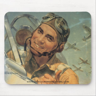 Wereldoorlog alle piloten in actie muismat