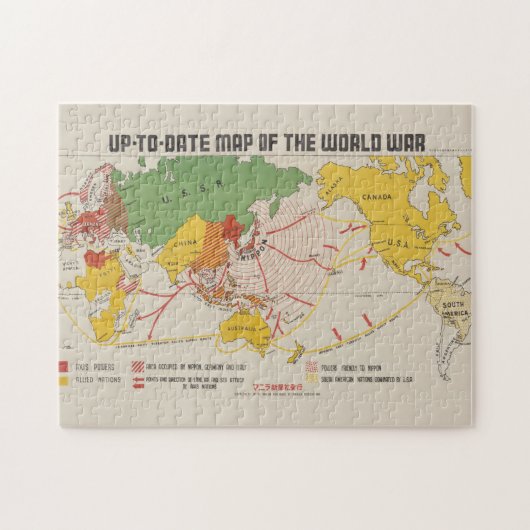 Wereldoorlog door Manilla Shinbun-sha Legpuzzel (Horizontaal)