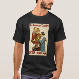 Wereldoorlog Ea Classic Patriotic Soldier Hugging T-shirt