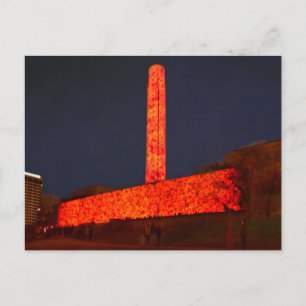 Wereldoorlog Eén Museum en Herdenkings Poppy Tento Briefkaart