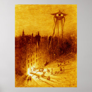 Wereldoorlog H G Wells Alvim Corréa 1906 Poster