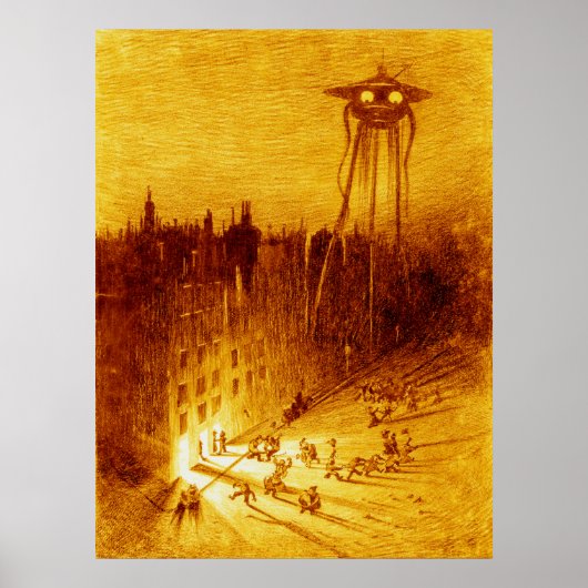 Wereldoorlog H G Wells Alvim Corréa 1906 Poster (Voorkant)