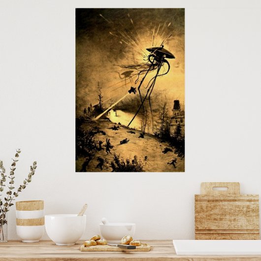 Wereldoorlog H G Wells Poster (Keuken)