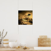 Wereldoorlog H G Wells Science Fiction Poster (Keuken)