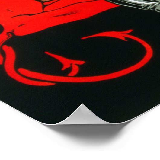  Wereldoorlog I Duitse duivels Lusitania Poster (Hoek)