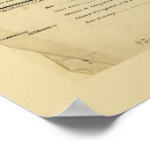 Wereldoorlog I Duitse kaart met landposities (circ Poster (Hoek)