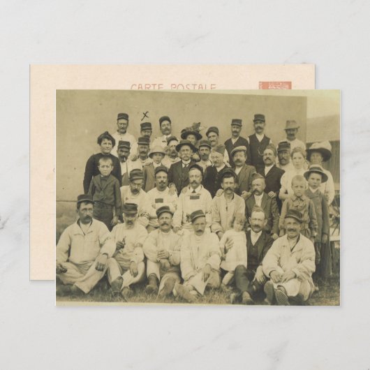 Wereldoorlog I, foto van dorp Briefkaart (Voorkant / Achterkant)