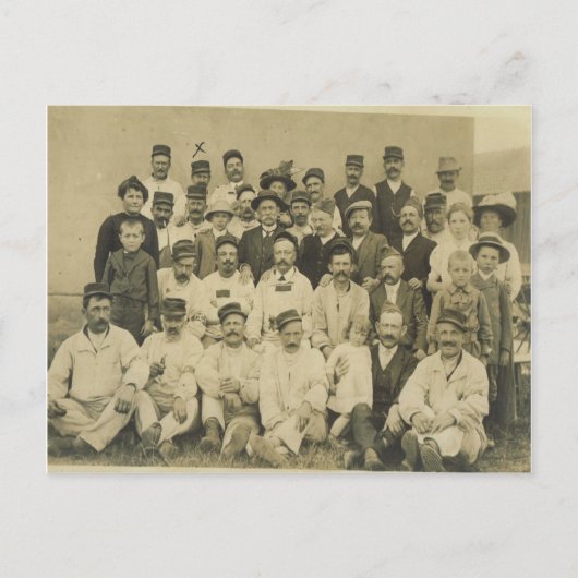 Wereldoorlog I, foto van dorp Briefkaart (Voorkant)