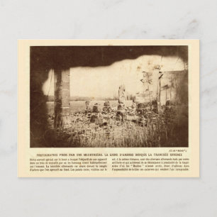 Wereldoorlog I, Frankrijk, Bomen markeren vijanden Briefkaart