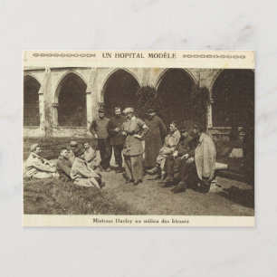 Wereldoorlog I, Frankrijk, modelziekenhuis Briefkaart