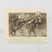 Wereldoorlog I, Frankrijk, vervoer van gewonden Briefkaart (Voorkant / Achterkant)