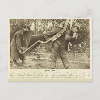Wereldoorlog I, Frankrijk, vervoer van gewonden Briefkaart
