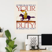 Wereldoorlog I Poster 01 rekruteren (Thuiskantoor)