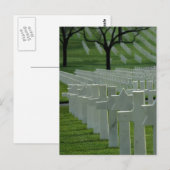 Wereldoorlog II begraafplaats, herdenkingsdag Briefkaart (Voorkant / Achterkant)