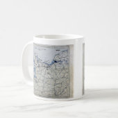 Wereldoorlog II D-Day Map 6 juni 1944 Koffiemok (Voorkant links)