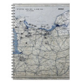 Wereldoorlog II D-Day Map 6 juni 1944 Notitieboek (Voorkant)