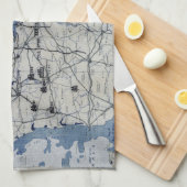 Wereldoorlog II D-Day Map 6 juni 1944 Theedoek (Quarter Fold)