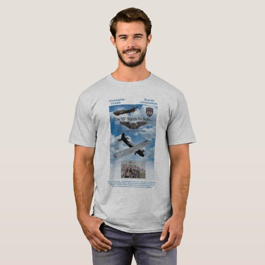 Wereldoorlog II-glider Pilot T-Shirt (Voorkant volledig)