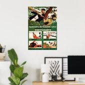 Wereldoorlog II Sovjet Propaganda Poster Partizane (Thuiskantoor)