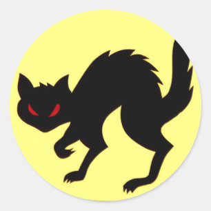 Wereldoorlog II Vliegtuig Black Cat Sticker Art