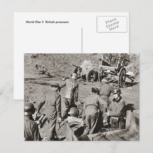 Wereldoorlog    IIBerige gevangenen Briefkaart (Voorkant / Achterkant)