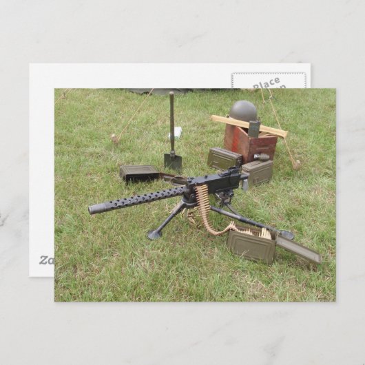 Wereldoorlog Twee machines Pistool Briefkaart (Voorkant / Achterkant)