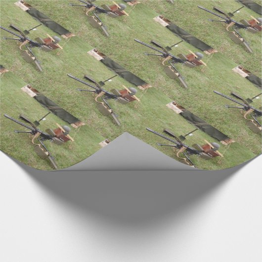 Wereldoorlog Twee machines Pistool Cadeaupapier (Hoek)