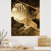 Wereldoorlog verwarmt Ray op de weg naar Chobham Poster (Keuken)