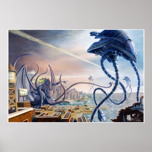 Wereldoorlog Vs. Cthulhu Poster (Voorkant)