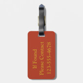 Wereldpaletstrip Monogram Bagagelabel (Achterkant verticaal)