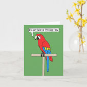 Wereldpapegaaidag 31 mei kaart (Gele Bloem)