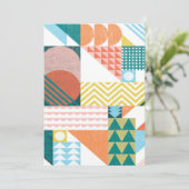 Wereldpatroon vormen kaart (Staand voorkant)