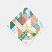 Wereldpatroon vormen servet (Hoek)