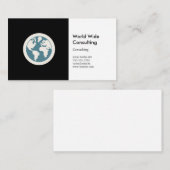 Wereldpictogram | Bedrijfsadvies Visitekaartje (Voorkant / Achterkant)