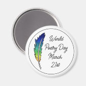 Wereldpoëzie | 21 maart magneet (Voorkant / Achterkant)