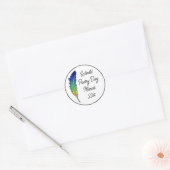 Wereldpoëzie | 21 maart ronde sticker (Envelop)