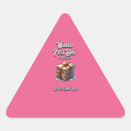 Wereldpostdag. Brieven dragen liefde. Sticker