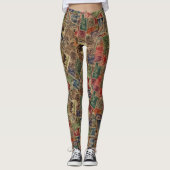 WereldpostzegelCollectie Leggings (Voorkant)