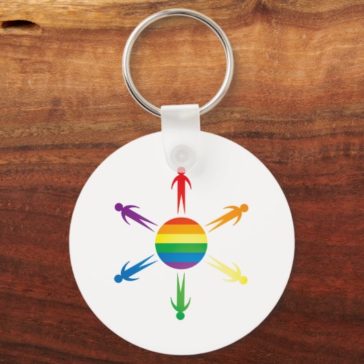 Wereldpride Sleutelhanger (Voorkant)