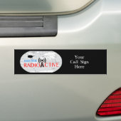 Wereldradioactieve Bumpersticker (Op auto)