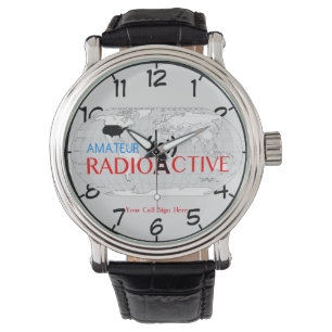 Wereldradioactieve genummerde horloge