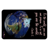 Wereldrat Flexi Magneet 4 "x6" (Horizontaal)