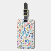 wereldreis bagagelabel (Voorkant verticaal)