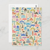 wereldreis briefkaart (Voorkant / Achterkant)