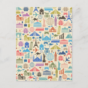 wereldreis briefkaart