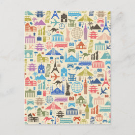 wereldreis briefkaart