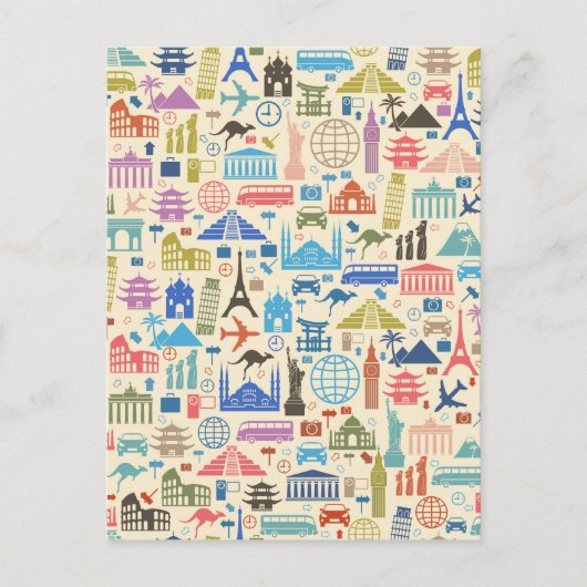 wereldreis briefkaart (Voorkant)