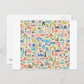 wereldreis briefkaart (Voorkant / Achterkant)